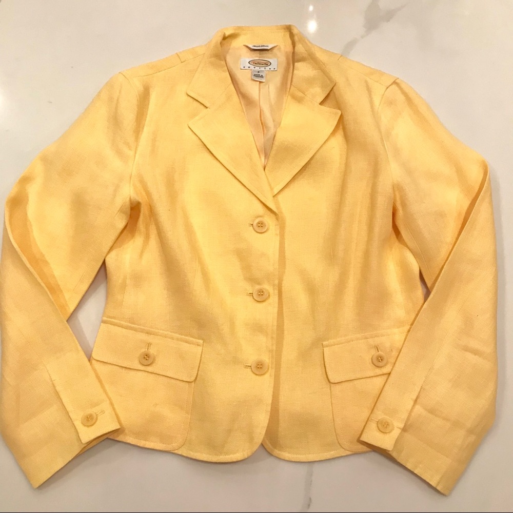 🌼Talbots Blazer, Yellow, Lined, Size 2🌼
